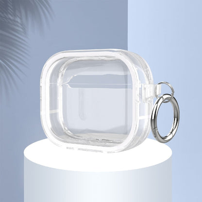 Two-color Photo Frame PC+TPU Anti-fall Wireless Earphone Case with Hook, For AirPods 3, For AirPods Pro