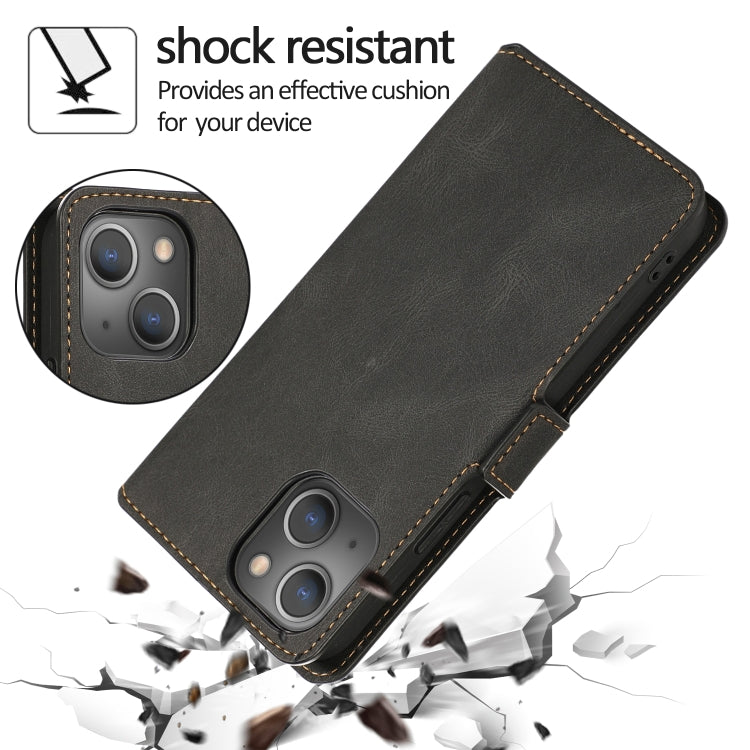 Retro Magnetic Closing Clasp Leather Case, For iPhone 14 Pro Max, For iPhone 14 Pro, For iPhone 14, For iPhone 14 Plus
