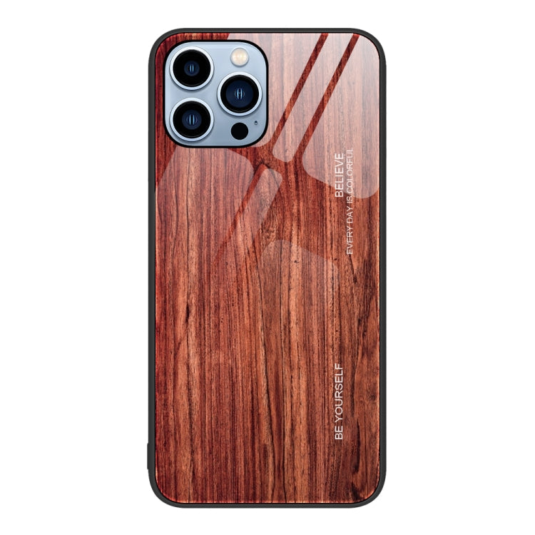 Wood Grain Glass Protective Case, For iPhone 7 Plus, For iPhone 11, For iPhone 14 Plus, For iPhone 14 Pro