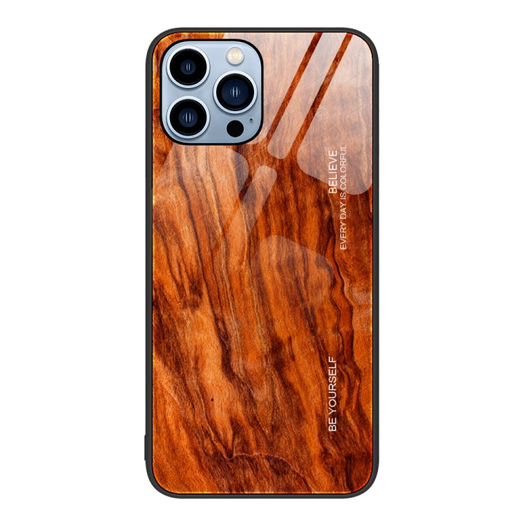 Wood Grain Glass Protective Case, For iPhone 7 Plus, For iPhone 11, For iPhone 14 Plus, For iPhone 14 Pro