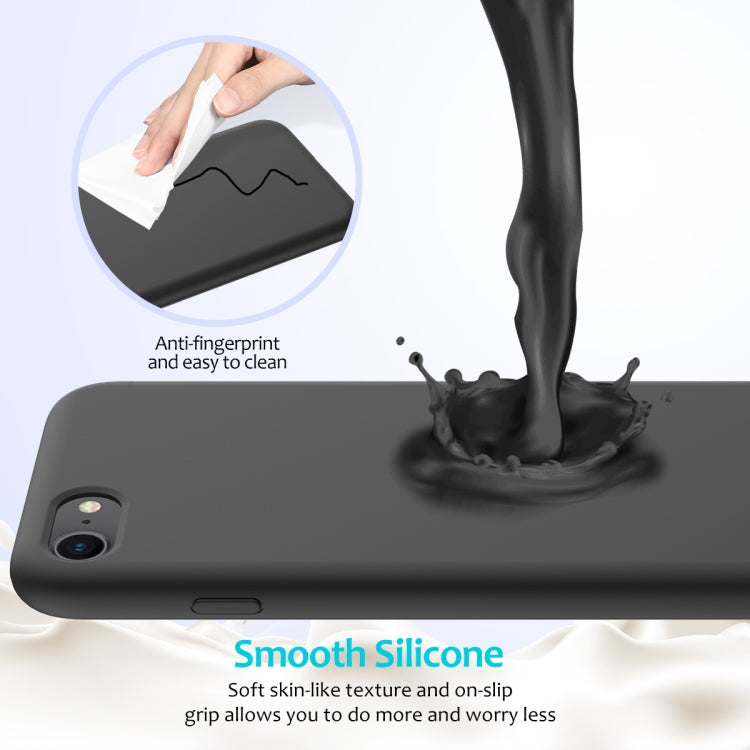 Shockproof Full Coverage Silicone Soft Protective Case, For iPhone SE 2022 / SE 2020