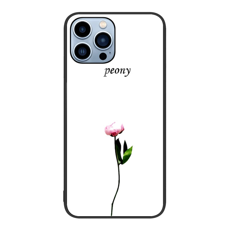Colorful Painted Glass Phone Case, For iPhone 14 Pro Max