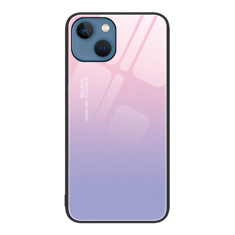 Colorful Painted Glass Phone Case, For iPhone 14