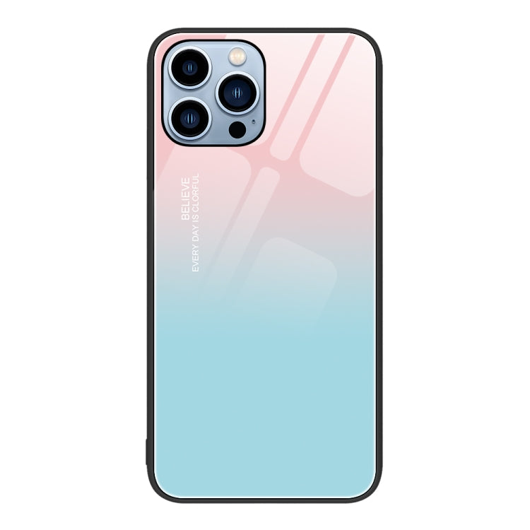 Colorful Painted Glass Phone Case, For iPhone 13 Pro Max