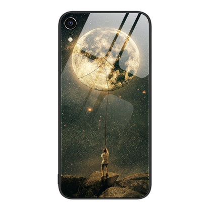 Colorful Painted Glass Phone Case, For iPhone XR