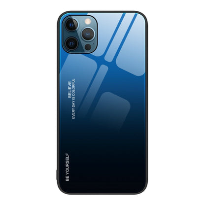 Gradient Color Glass Case, For iPhone 12 Pro Max, For iPhone 12, For iPhone 13 Pro Max