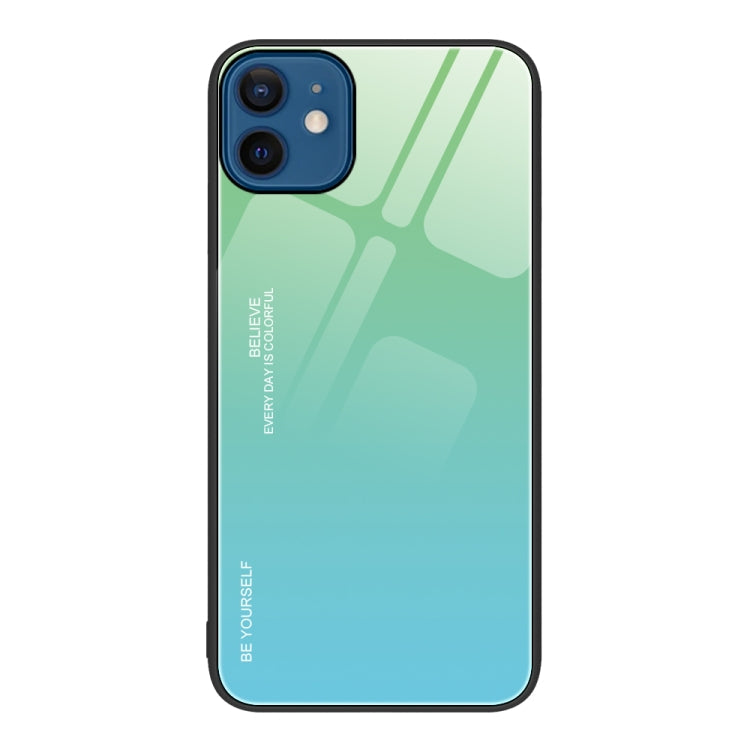 Gradient Color Glass Case, For iPhone 12 Pro Max, For iPhone 12, For iPhone 13 Pro Max