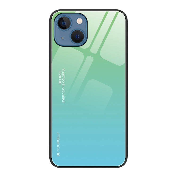 Gradient Color Glass Case, For iPhone 13 Pro, For iPhone 13, For iPhone 14 Plus