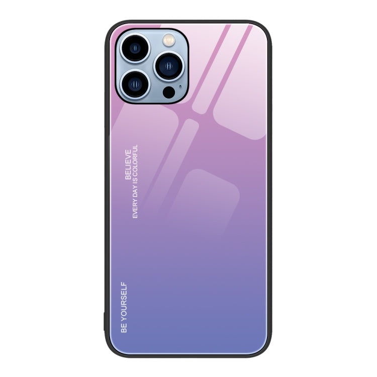 Gradient Color Glass Case, For iPhone 14 Pro Max, For iPhone 14 Pro, For iPhone 14