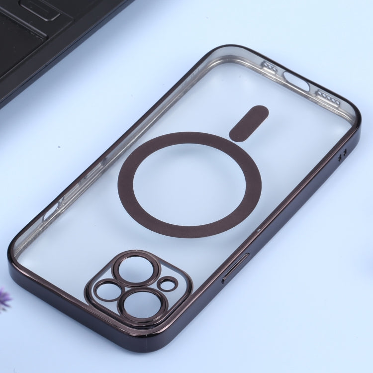 MagSafe Electroplating Straight TPU Phone Case, For iPhone 14, For iPhone 14 Plus