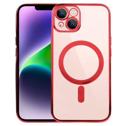 MagSafe Electroplating Straight TPU Phone Case, For iPhone 14, For iPhone 14 Plus