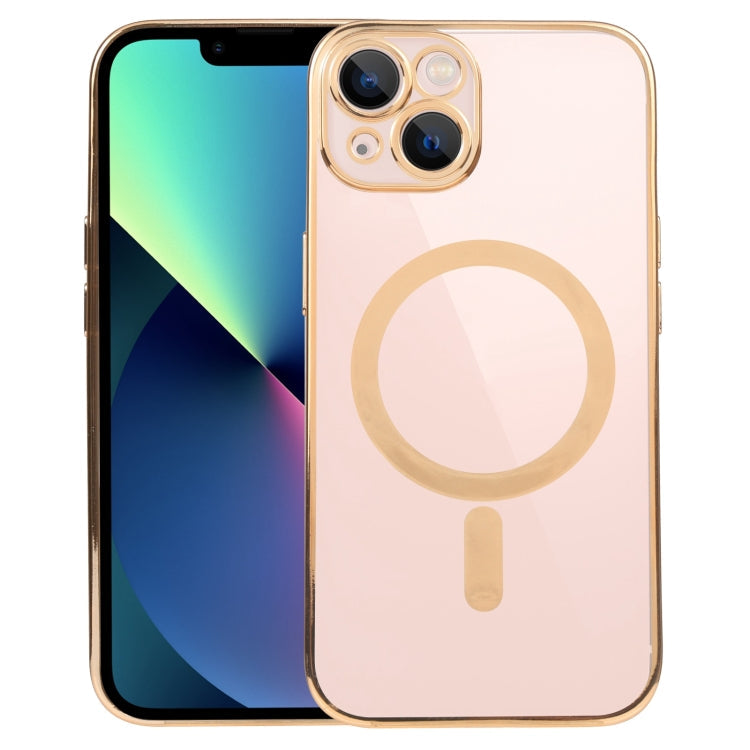 MagSafe Electroplating Straight TPU Phone Case, For iPhone 14, For iPhone 14 Plus