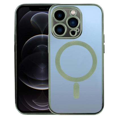 MagSafe Electroplating Straight TPU Phone Case, For iPhone 12 Pro, For iPhone 12 Pro Max