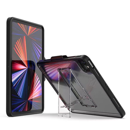 Mutural Transparent Holder Tablet Case, For iPad Air 2022/ 2020 10.9, For iPad Pro 11 / 2021 / 2020 / 2018, For iPad 10.2 2021 / 2020 / 2019 / 10.5