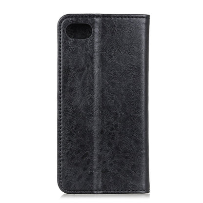 Magnetic Suction Crazy Horse Pattern PU Left and Right Open with Bracket and Card Slot and Wallet, For iPhone SE 2022 / SE 2020