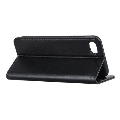 Magnetic Suction Crazy Horse Pattern PU Left and Right Open with Bracket and Card Slot and Wallet, For iPhone SE 2022 / SE 2020