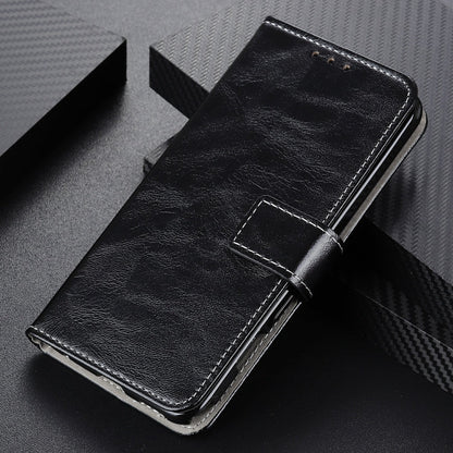 Vintage Crazy Horse PU + + Left and Right Leather Case with Photo Frame & Bracket & Front and Back Buckle, For iPhone SE 2022 / SE 2020