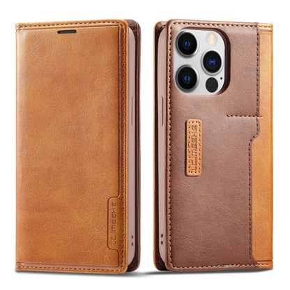 LC.IMEEKE LC-001 Color Matching Frosted Leather Phone Case, For iPhone 14 Pro Max
