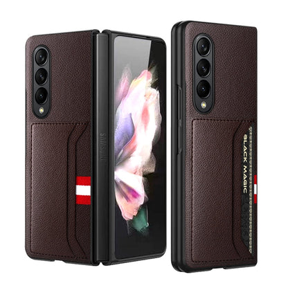 GKK Litchi Texture Card Slot Phone Case, For Samsung Galaxy Z Fold4 5G