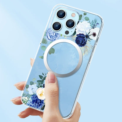 Flower Frosted MagSafe Phone Case, For iPhone 14 Pro Max