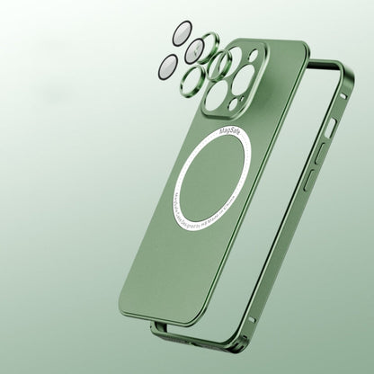 Frosted MagSafe Magnetic Phone Case with Lens Film, For iPhone 14, For iPhone 14 Pro Max