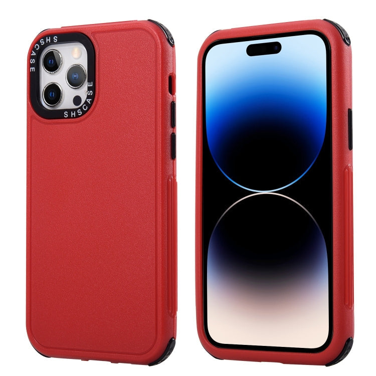 3 in 1 Four Corner Shockproof Phone Case, For iPhone 14 Pro Max, For iPhone 14 Pro