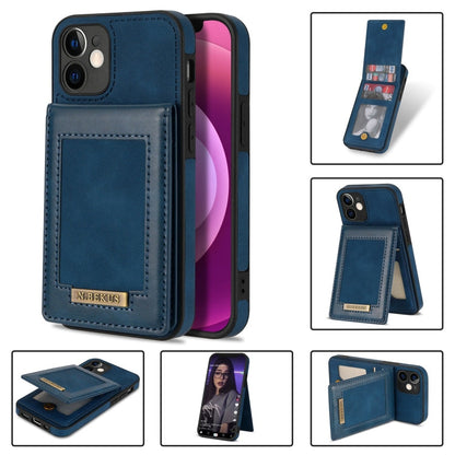 N.BEKUS Vertical Flip Card Slot RFID Phone Case, For iPhone 12 mini, For iPhone 12 Pro, For iPhone 12 Pro Max, For iPhone 13