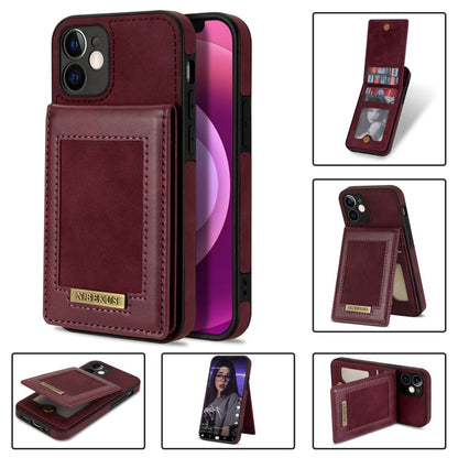 N.BEKUS Vertical Flip Card Slot RFID Phone Case, For iPhone 12 mini, For iPhone 12 Pro, For iPhone 12 Pro Max, For iPhone 13