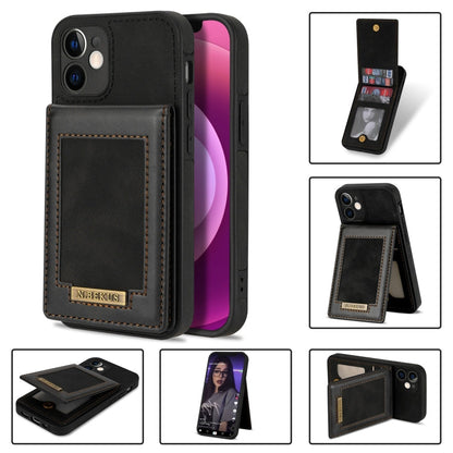N.BEKUS Vertical Flip Card Slot RFID Phone Case, For iPhone 12 mini, For iPhone 12 Pro, For iPhone 12 Pro Max, For iPhone 13