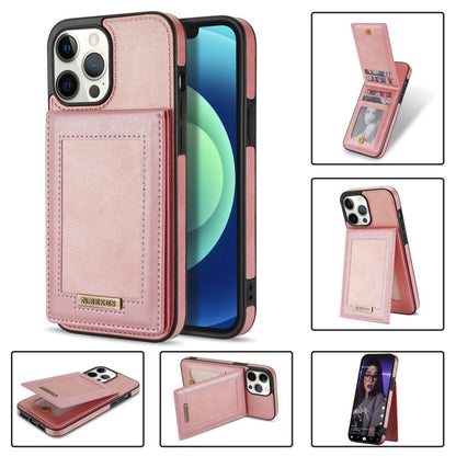 N.BEKUS Vertical Flip Card Slot RFID Phone Case, For iPhone 13 mini, For iPhone 13 Pro, For iPhone 13 Pro Max, For iPhone 14
