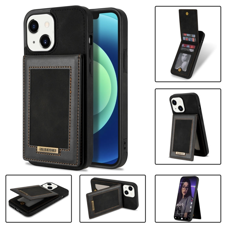 N.BEKUS Vertical Flip Card Slot RFID Phone Case, For iPhone 13 mini, For iPhone 13 Pro, For iPhone 13 Pro Max, For iPhone 14