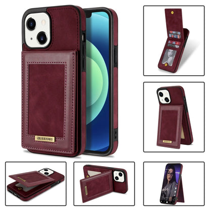 N.BEKUS Vertical Flip Card Slot RFID Phone Case, For iPhone 14 Plus, For iPhone 14 Pro, For iPhone 14 Pro Max, For iPhone 11