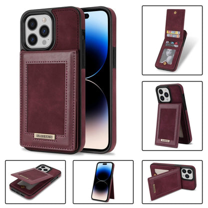 N.BEKUS Vertical Flip Card Slot RFID Phone Case, For iPhone 14 Plus, For iPhone 14 Pro, For iPhone 14 Pro Max, For iPhone 11