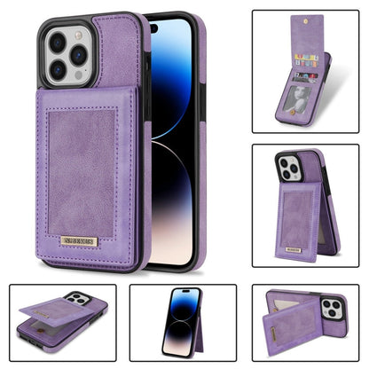 N.BEKUS Vertical Flip Card Slot RFID Phone Case, For iPhone 14 Plus, For iPhone 14 Pro, For iPhone 14 Pro Max, For iPhone 11
