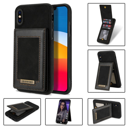 N.BEKUS Vertical Flip Card Slot RFID Phone Case, For iPhone 12, For iPhone XR, For iPhone XS Max, For iPhone XS / X