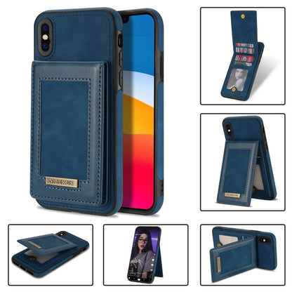 N.BEKUS Vertical Flip Card Slot RFID Phone Case, For iPhone 12, For iPhone XR, For iPhone XS Max, For iPhone XS / X