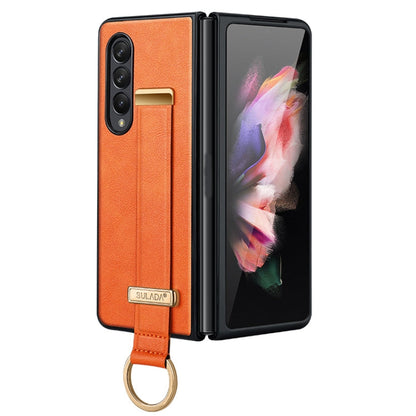 SULADA Cool Series PC + Leather Texture Skin Feel Shockproof Phone Case, For Samsung Galaxy Z Fold4, For Samsung Galaxy Z Flip4