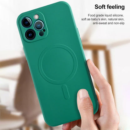 Liquid Silicone Full Coverage Magsafe Phone Case, For iPhone 14, For iPhone 14 Plus, For iPhone 14 Pro