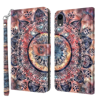 3D Painted Leather Phone Case, For iPhone SE 2022 / SE 2020 / 8 / 7, For iPhone XR, For iPhone 8 Plus / 7 Plus