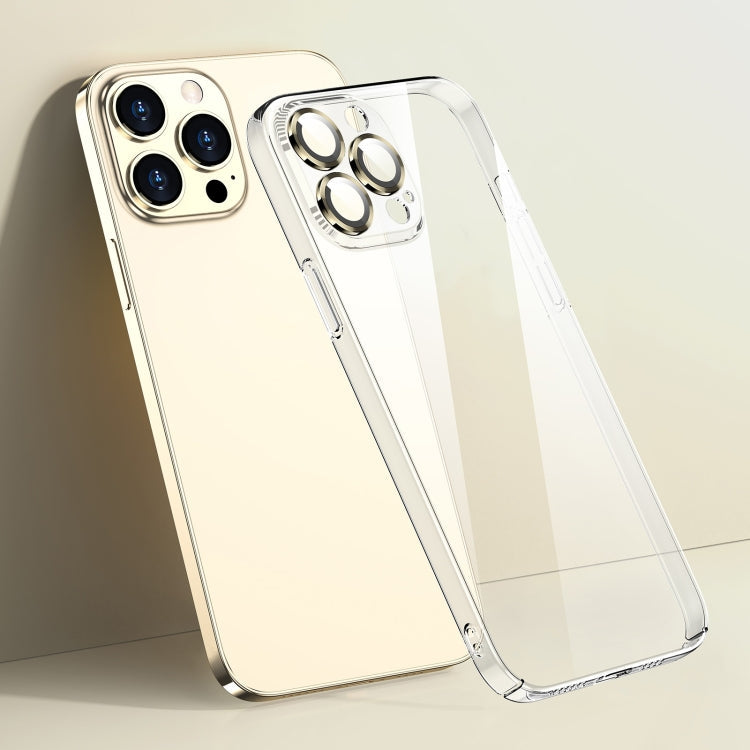Glass Lens Film Clear PC Phone Case, For iPhone 14, For iPhone 14 Plus, For iPhone 14 Pro, For iPhone 14 Pro Max