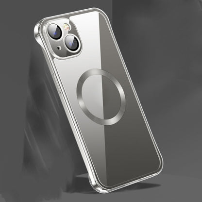 Frameless Glass CD MagSafe Case, For iPhone 14, For iPhone 14 Plus, For iPhone 14 Pro, For iPhone 14 Pro Max