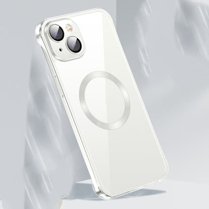 Frameless Glass CD MagSafe Case, For iPhone 14, For iPhone 14 Plus, For iPhone 14 Pro, For iPhone 14 Pro Max