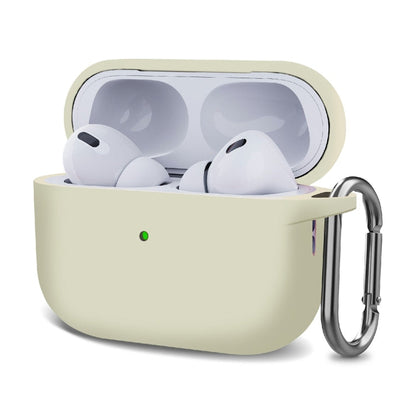 Silicone Thickening Wireless Earphone Protective Case with Hook, For AirPods Pro 2