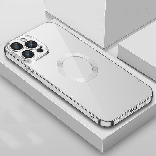 9D Plated Lens Film Clear Phone Case, For iPhone 14 Pro Max