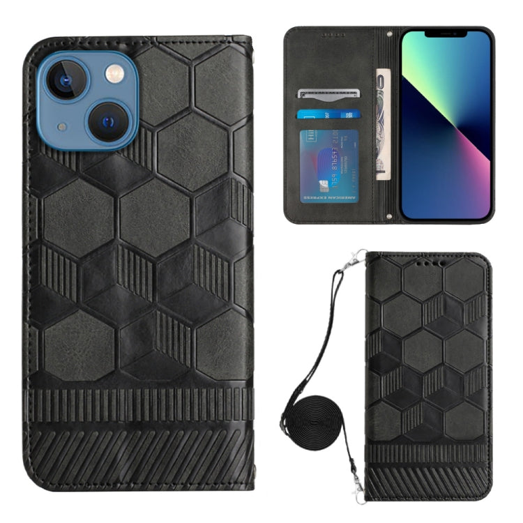 Crossbody Football Texture Magnetic PU Phone Case, For iPhone 12 Mini, For iPhone 12 Pro, For iPhone 12 Pro Max, For iPhone 13