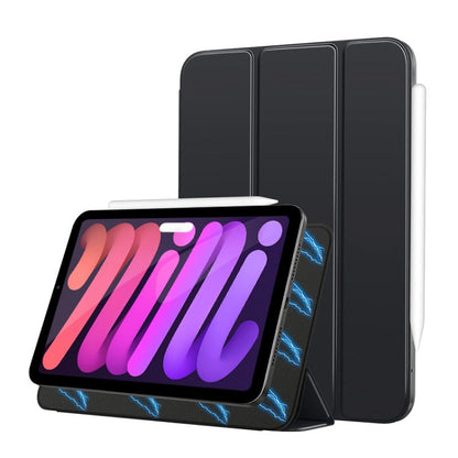 Double-sided Clip 3-fold Magnetic Smart Leather Tablet Case, For iPad mini 6 / mini 2024