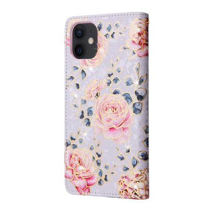 Bronzing Painting RFID Leather Case, For iPhone 12 mini, For iPhone 12 / 12 Pro, For iPhone 12 Pro Max, For iPhone 11