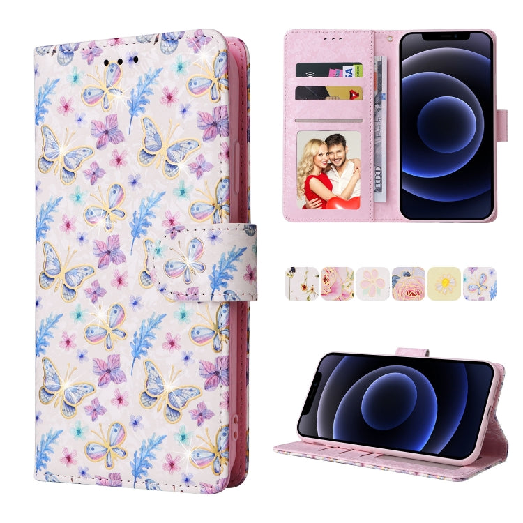 Bronzing Painting RFID Leather Case, For iPhone 12 mini, For iPhone 12 / 12 Pro, For iPhone 12 Pro Max, For iPhone 11