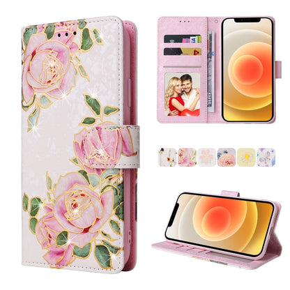 Bronzing Painting RFID Leather Case, For iPhone 12 mini, For iPhone 12 / 12 Pro, For iPhone 12 Pro Max, For iPhone 11