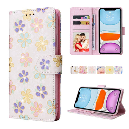 Bronzing Painting RFID Leather Case, For iPhone 12 mini, For iPhone 12 / 12 Pro, For iPhone 12 Pro Max, For iPhone 11